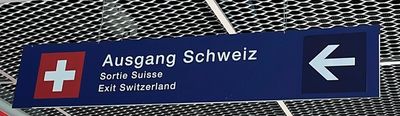 Arrival at Basel Airport in 2022